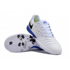 Футзалки Nike Lunar Gato II белые с синим